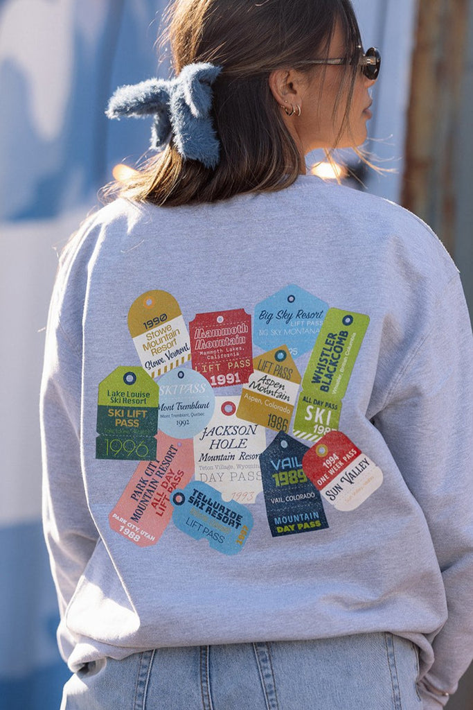 Ski Pass Sweatshirt - Girl Tribe Co. Après Ski Collection