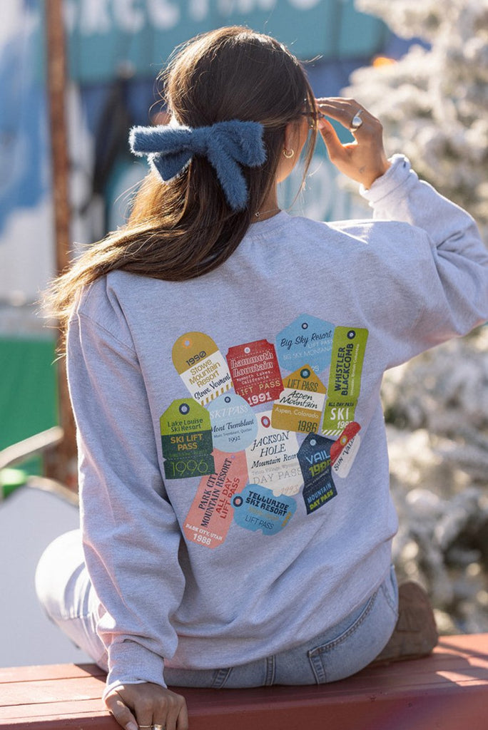 Ski Pass Sweatshirt - Girl Tribe Co. Après Ski Collection