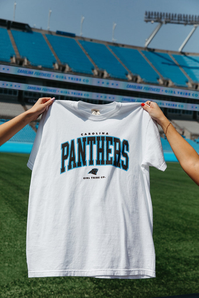 Carolina Panthers Block Tee - Carolina Panthers x Girl Tribe Co. Collection