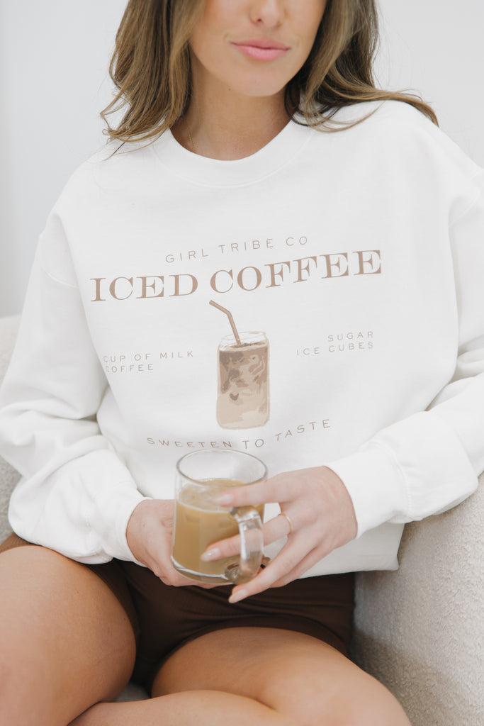 Cheers - Iced Coffee Sweatshirt - Girl Tribe Co.