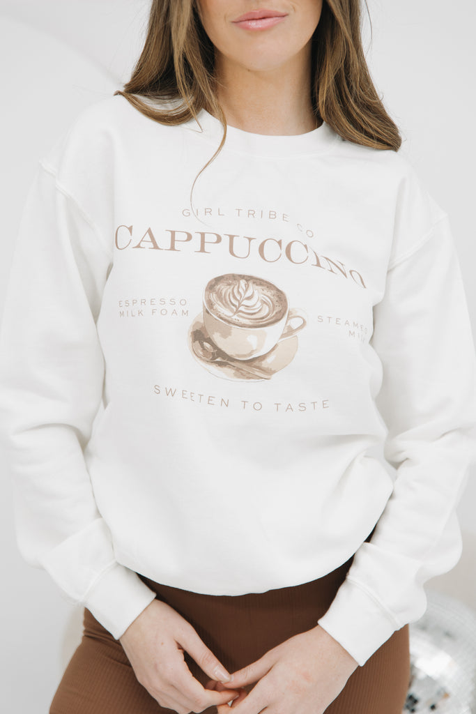 Cheers - Cappuccino Sweatshirt - Girl Tribe Co.