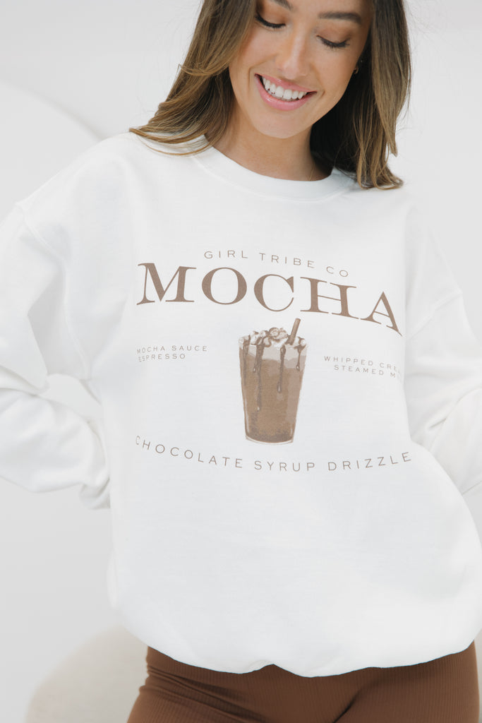 Cheers - Mocha Sweatshirt - Girl Tribe Co.