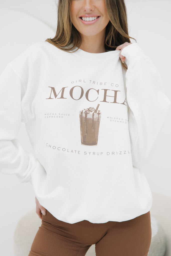 Cheers - Mocha Sweatshirt - Girl Tribe Co.