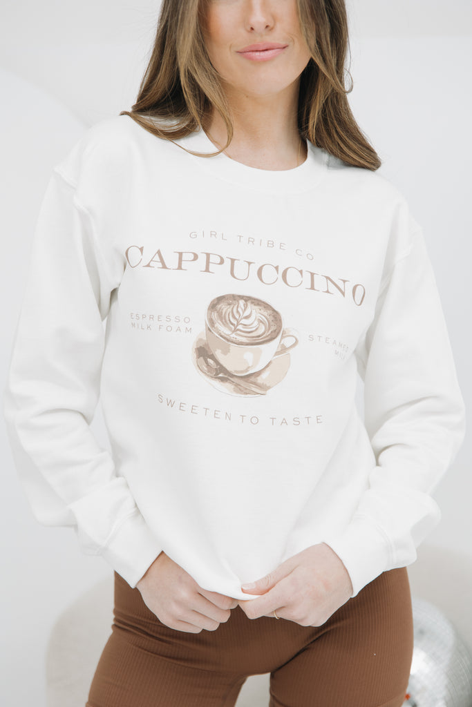 Cheers - Cappuccino Sweatshirt - Girl Tribe Co.