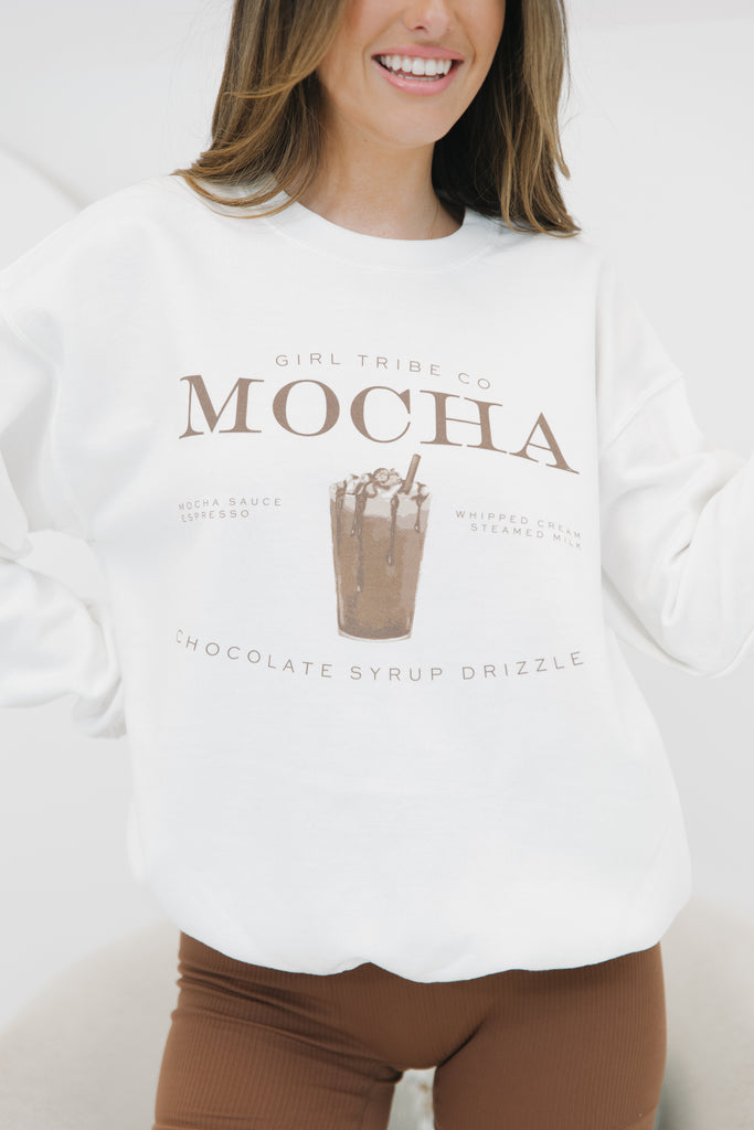 Cheers - Mocha Sweatshirt - Girl Tribe Co.