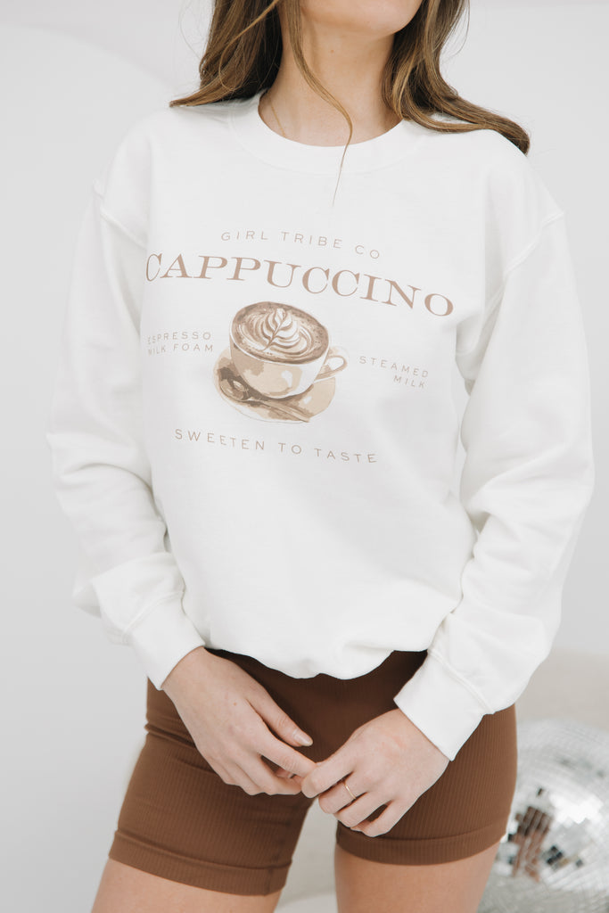 Cheers - Cappuccino Sweatshirt - Girl Tribe Co.