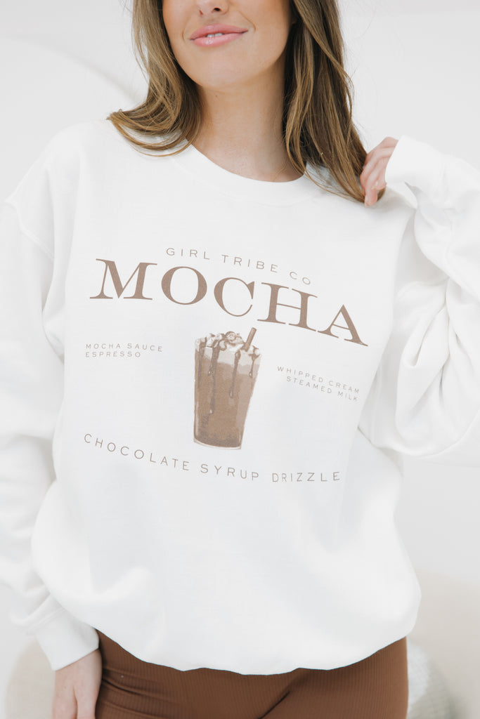 Cheers - Mocha Sweatshirt - Girl Tribe Co.