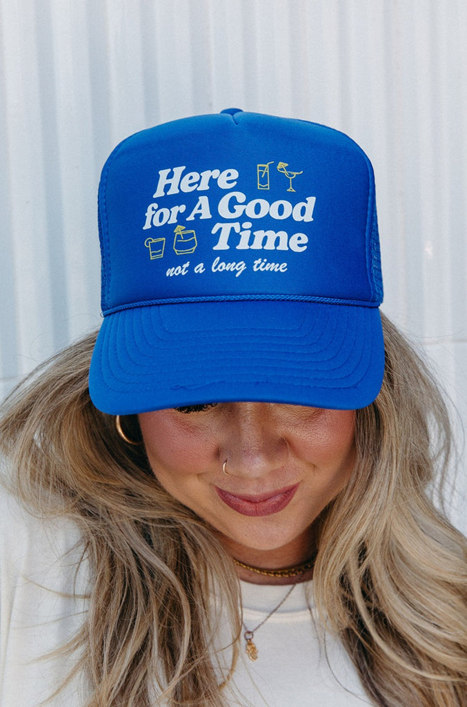 Here For A Good Time Hat - Girl Tribe Co. Miss Americana Collection