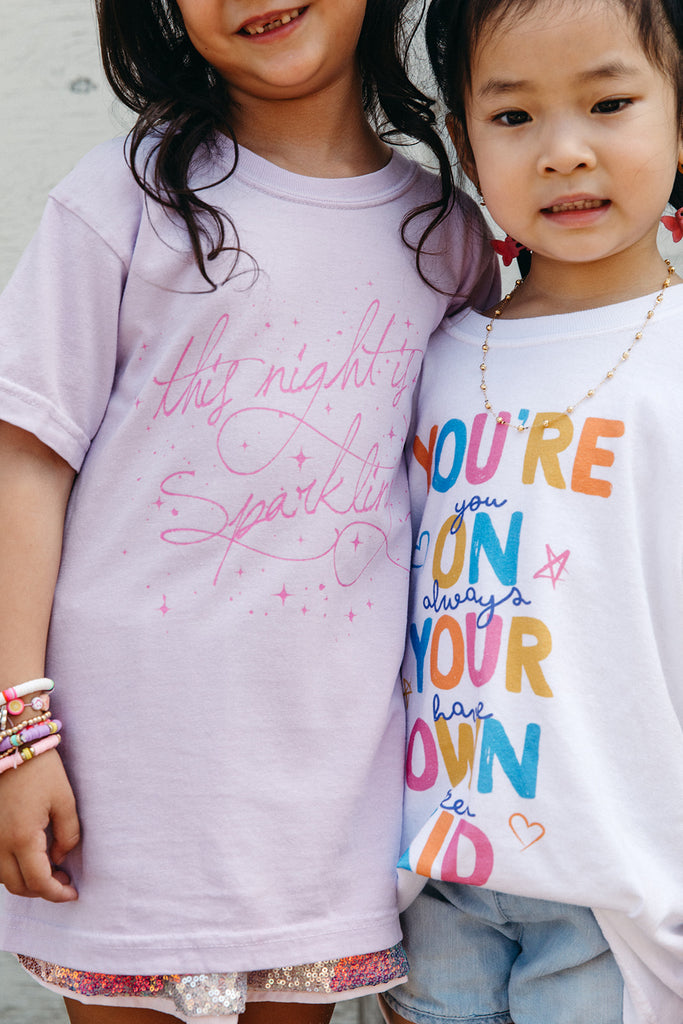 Youth You're On Your Own Kid Tee - Girl Tribe Co. Miss Americana Collection