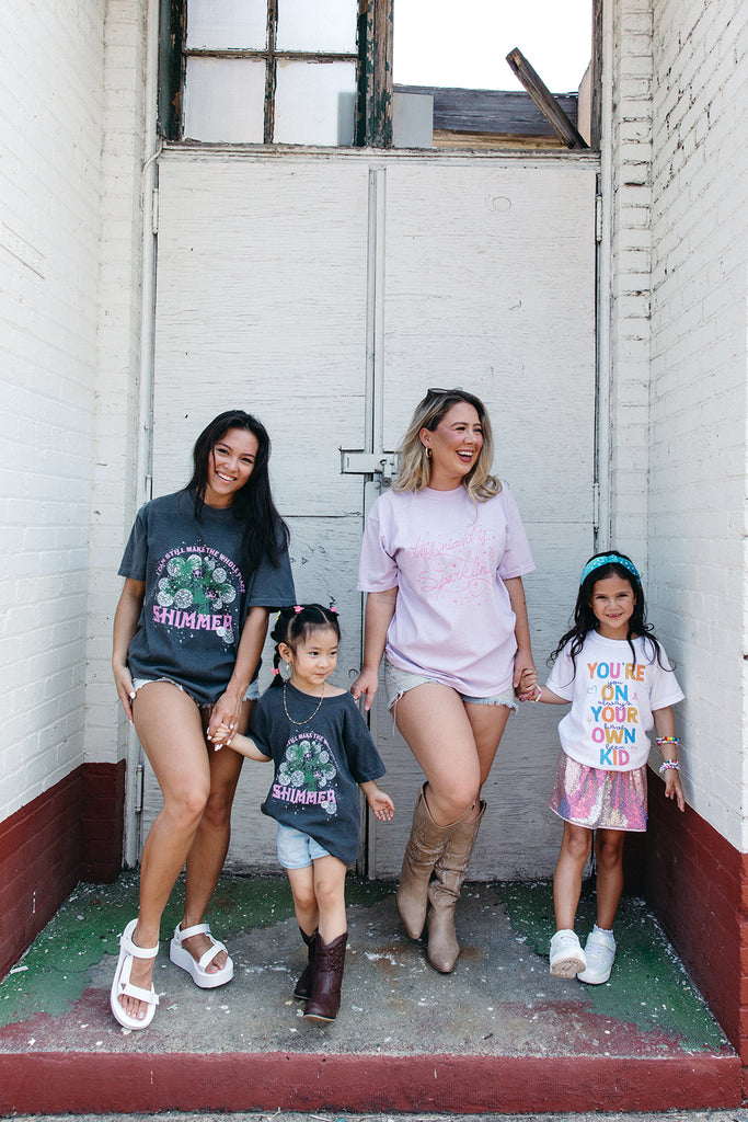 Youth Shimmer Tee - Girl Tribe Co. Miss Americana Collection