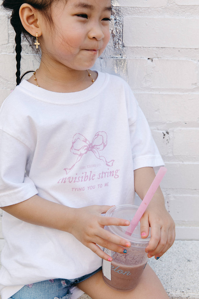 Youth Invisible String Tee - Girl Tribe Co. Miss Americana Collection