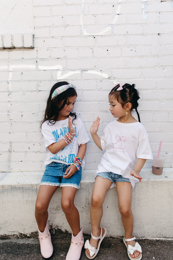 Youth Invisible String Tee - Girl Tribe Co. Miss Americana Collection