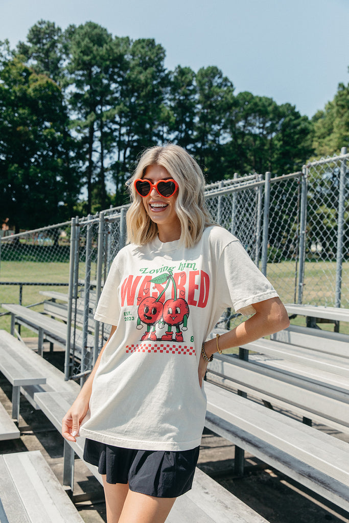 Loving Him Was Red Cherry Tee - Miss Americana Collection