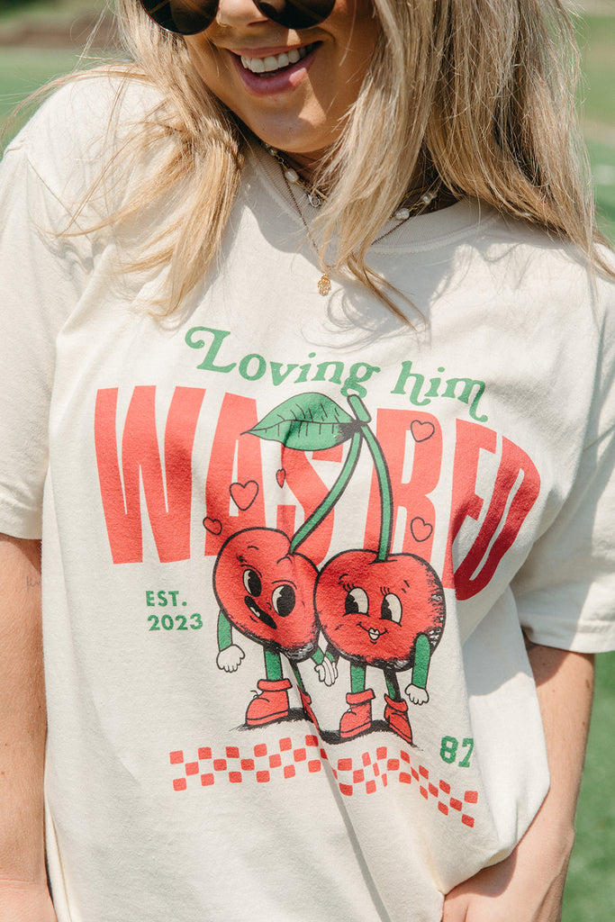 Loving Him Was Red Cherry Tee - Miss Americana Collection