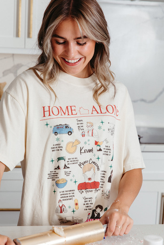 Home Alone Collage Tee- Girl Tribe Co. Holiday Collection