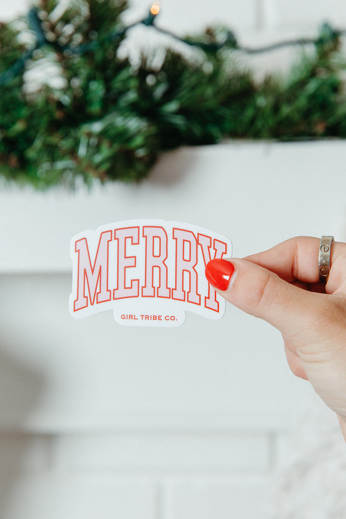 Merry Sticker - Girl Tribe Co. Holiday Collection