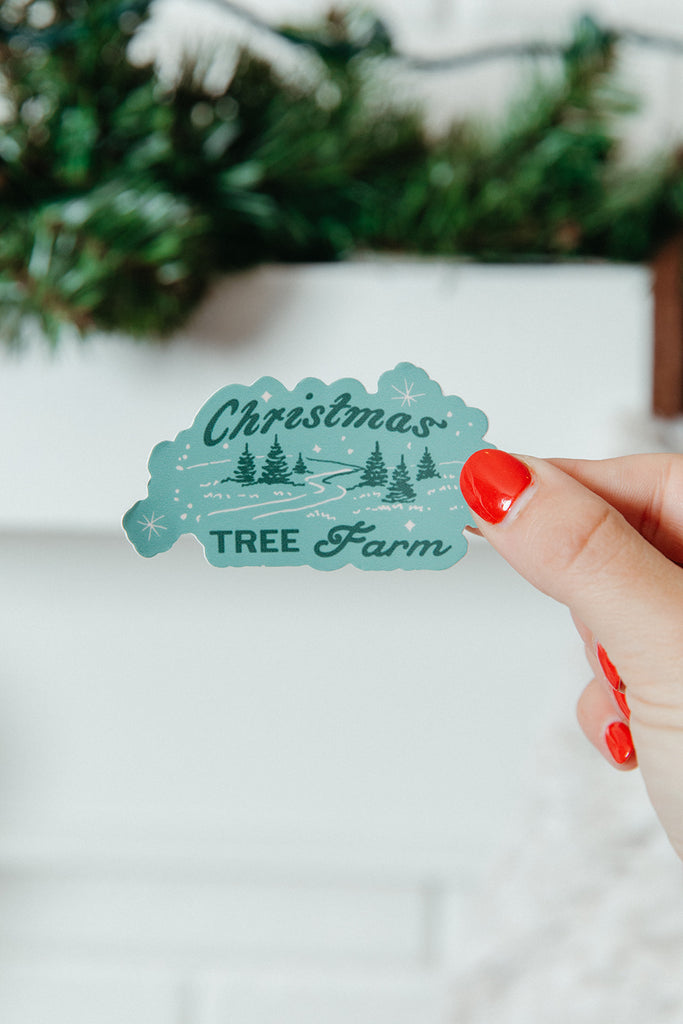 Christmas Tree Farm Sticker - Girl Tribe Co. Holiday Collection