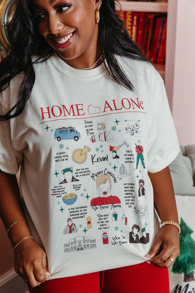 Home Alone Collage Tee- Girl Tribe Co. Holiday Collection