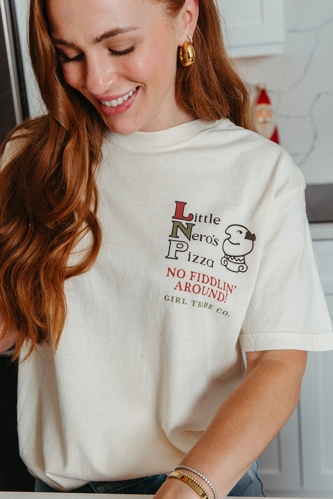 Little Nero's Pizza Tee - Girl Tribe Co. Holiday Collection