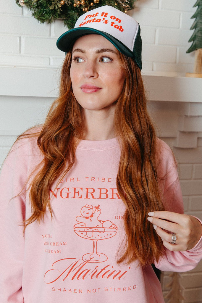 Gingerbread Martini Sweatshirt - Girl Tribe Co. Holiday Collection