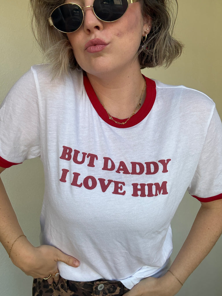 But Daddy I Love Him Ringer Tee - Reagan Baylee x Girl Tribe Co. Collection