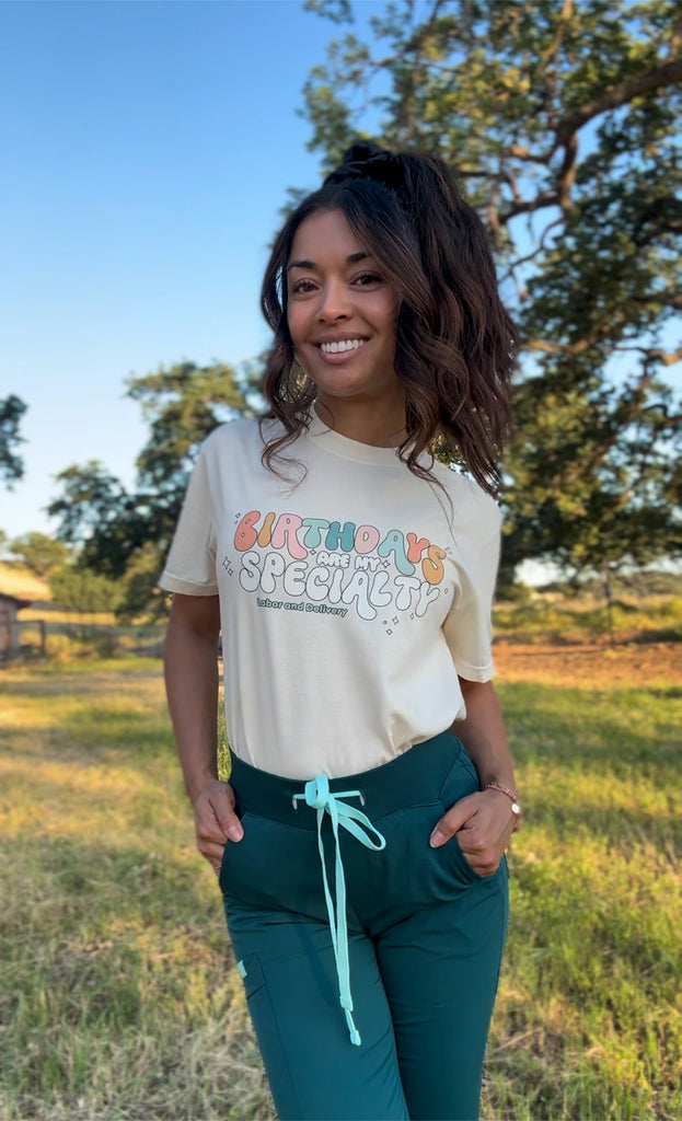 Anna the Nurse x Girl Tribe Co. - Birthdays Are My Specialty Tee - Girl Tribe Co.