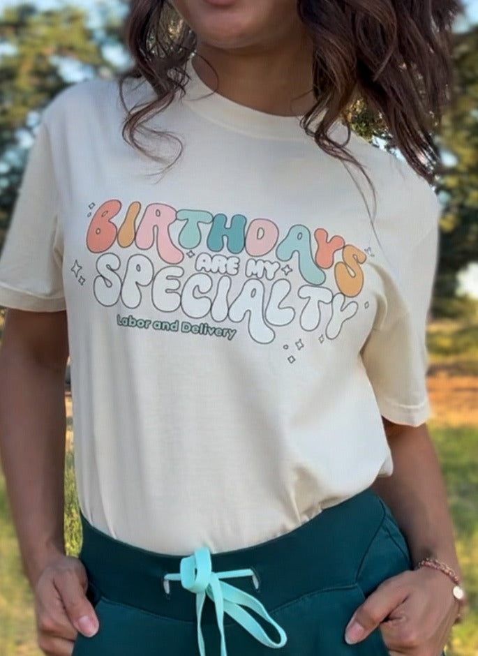 Anna the Nurse x Girl Tribe Co. - Birthdays Are My Specialty Tee - Girl Tribe Co.