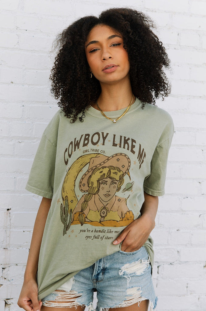 Coastal Cowgirl Collection - Cowboy Like Me Tee - Girl Tribe Co.