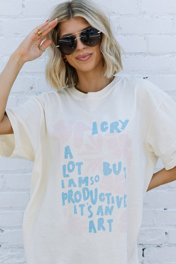 I Cry A Lot Tee - Girl Tribe Co. Miss Americana Collection