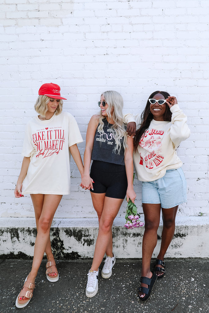 Fake It Till You Make It Tee - Girl Tribe Co. Miss Americana Collection