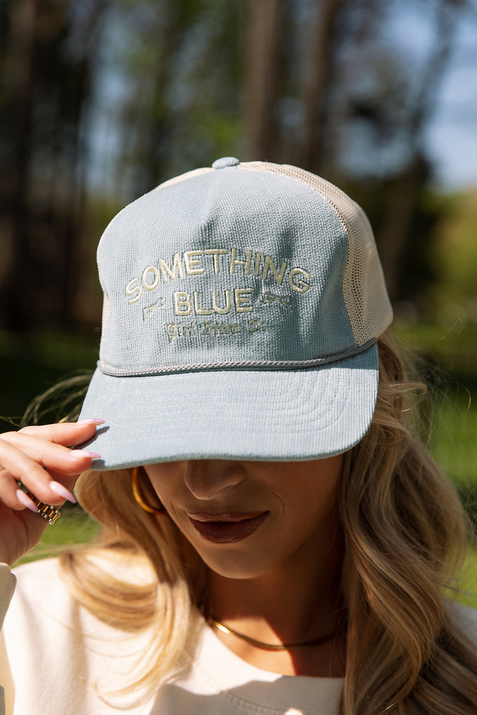 Bride and Bachelorette Collection - Something Blue Hat - Girl Tribe Co.