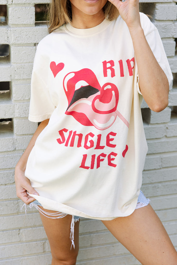 Bride and Bachelorette Collection - RIP Single Life Tee - Girl Tribe Co.