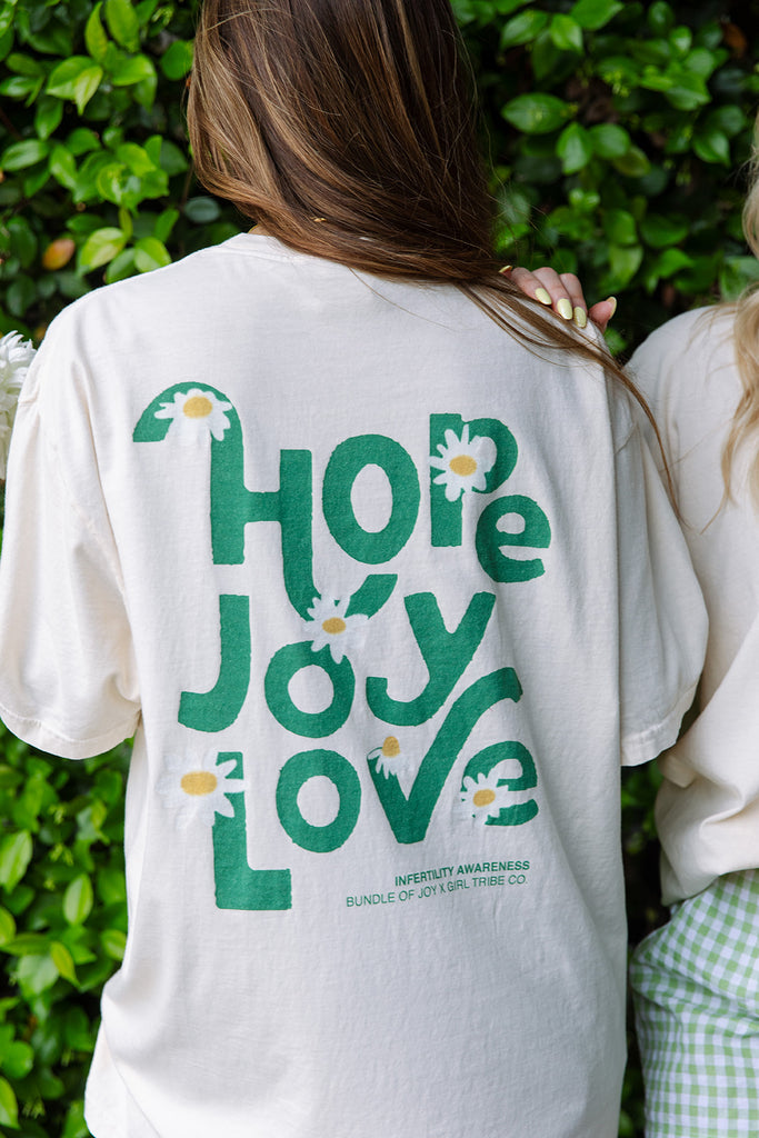 Bundle of Joy - Hope Joy Love Flower Tee - Girl Tribe Co.