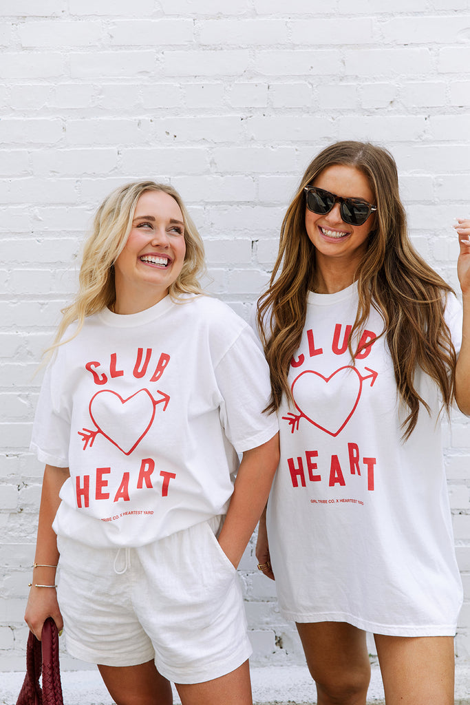 The HEARTest Yard - Club Heart Tee - Girl Tribe Co.