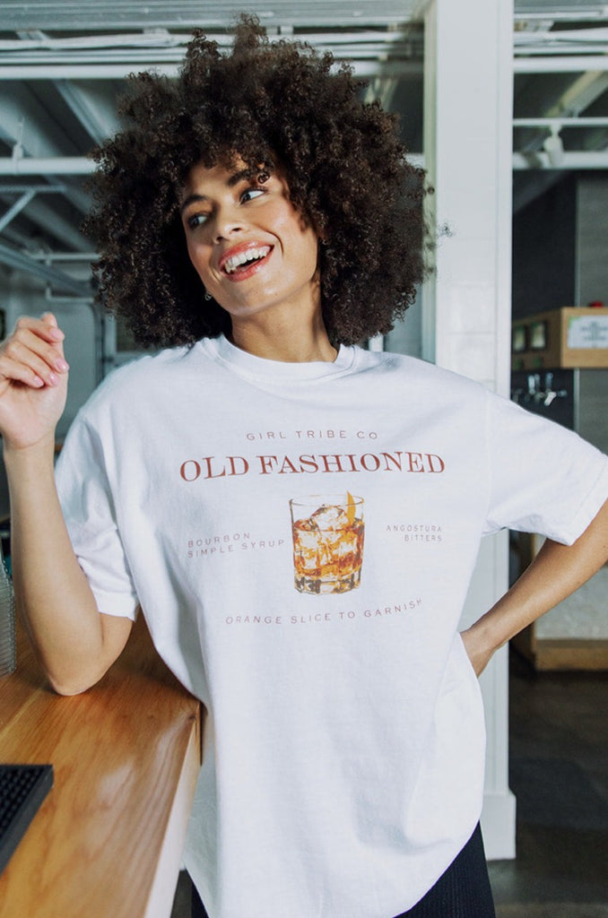 Cheers - Old Fashioned Tee - Girl Tribe Co.