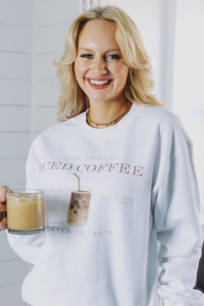 Cheers - Iced Coffee Sweatshirt - Girl Tribe Co.