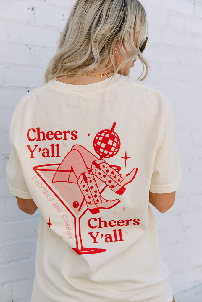 Coastal Cowgirl Collection - Cheers Y'all Tee - Girl Tribe Co.