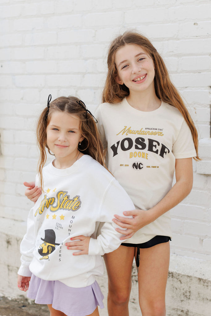 Youth Vintage Yosef Tee - App State x Girl Tribe Co.