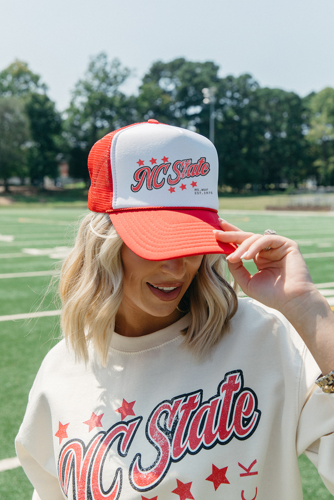 Go NC State Trucker Hat - NC State x Girl Tribe Co. Collection