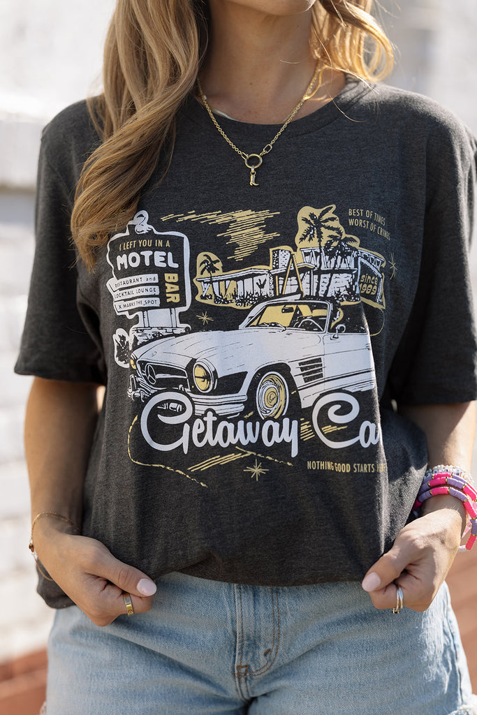 Getaway Car Motel Tee - Girl Tribe Co Tour Collection