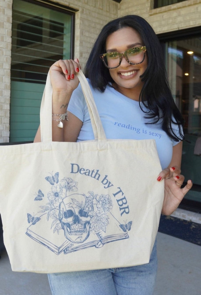 Death By TBR Tote - Jolie Reads x Girl Tribe Co.