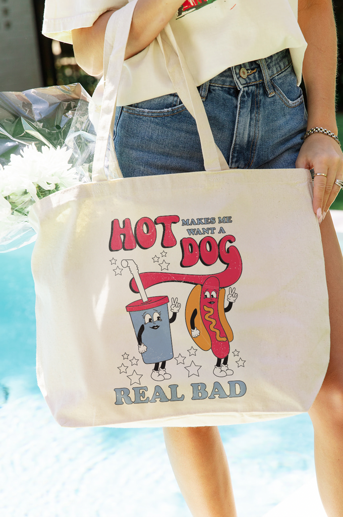 Made In America - Legally Blonde Hot Dog Tote - Girl Tribe Co.