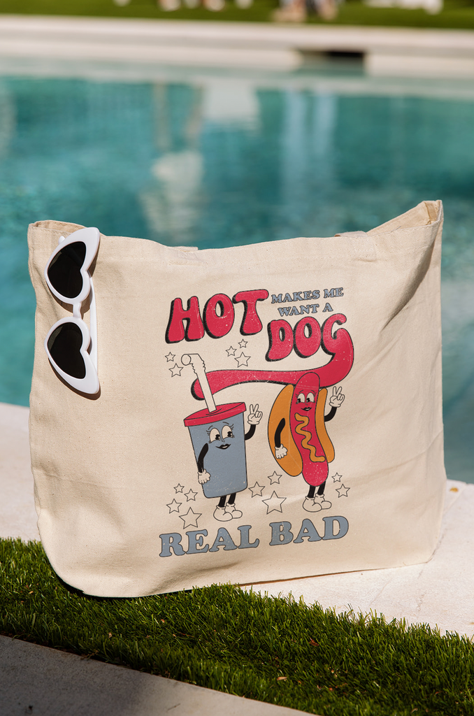 Made In America - Legally Blonde Hot Dog Tote - Girl Tribe Co.