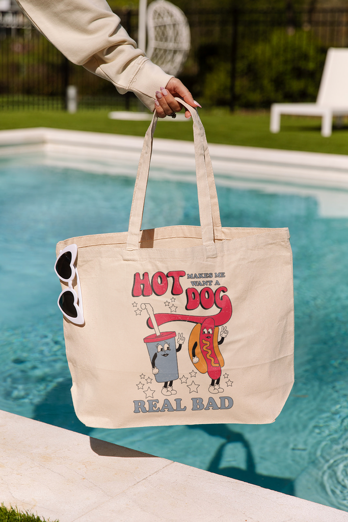 Made In America - Legally Blonde Hot Dog Tote - Girl Tribe Co.