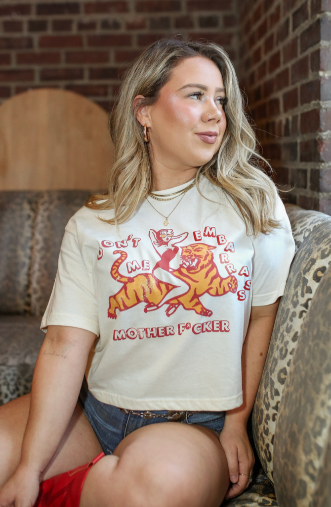 Don't Embarrass Me Crop Tee - Girl Tribe Co.