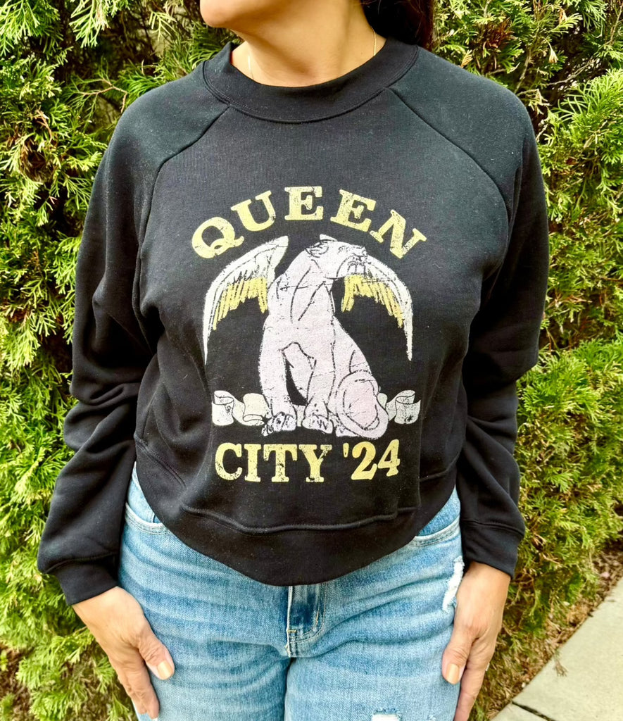 Soccer Collection - Queen City Tour Cropped Sweatshirt '24 - Girl Tribe Co.