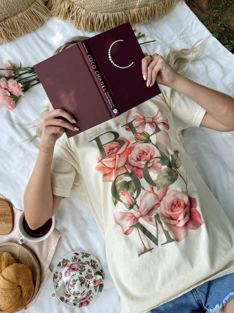 Even A Wallflower Can Bloom Tee - Spill The Tea Bridgerton Collection 