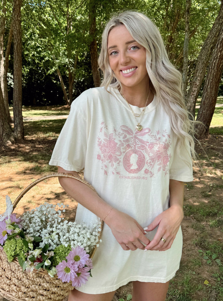 Floral Coquette Tee - Spill The Tea Bridgerton Collection 