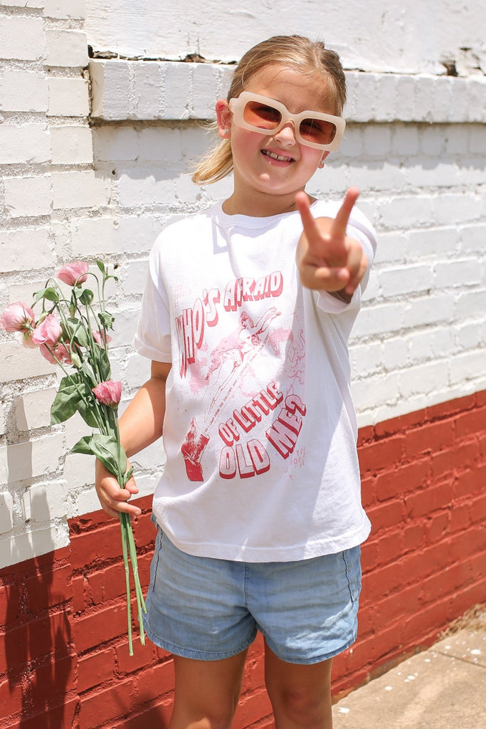 Youth Who's Afraid Of Little Old Me Tee - Girl Tribe Co. Miss Americana Collection