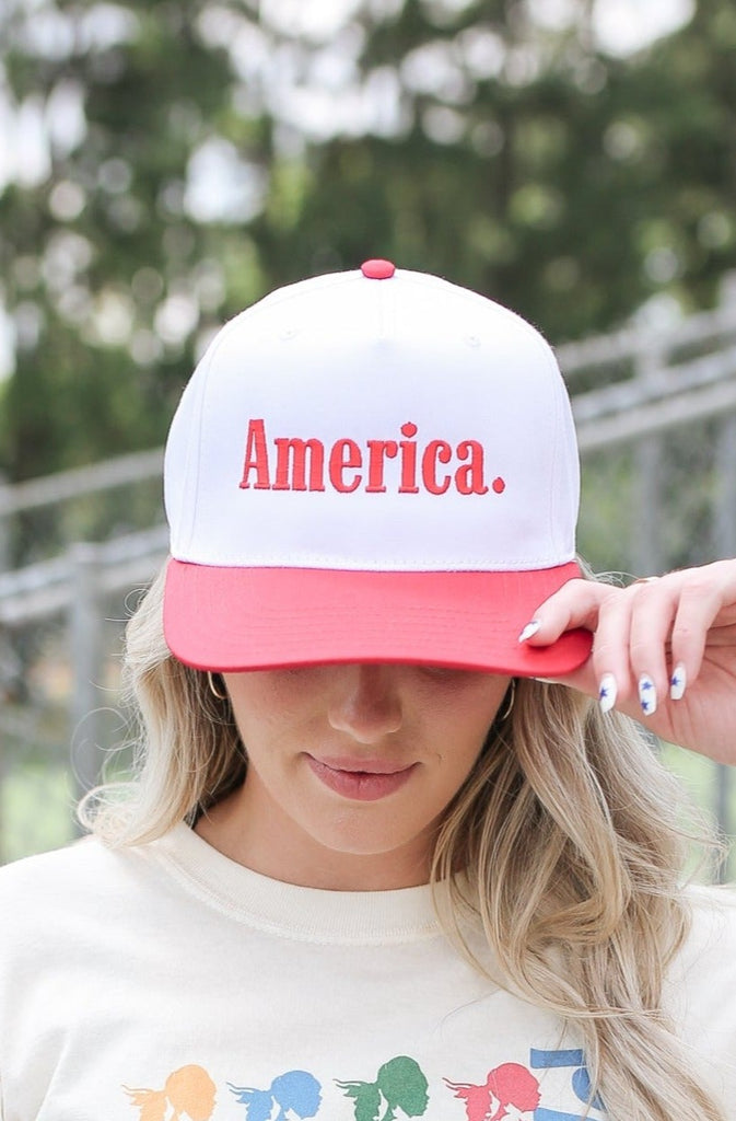 America Hat -  Girl Tribe Co. Made in America Collection